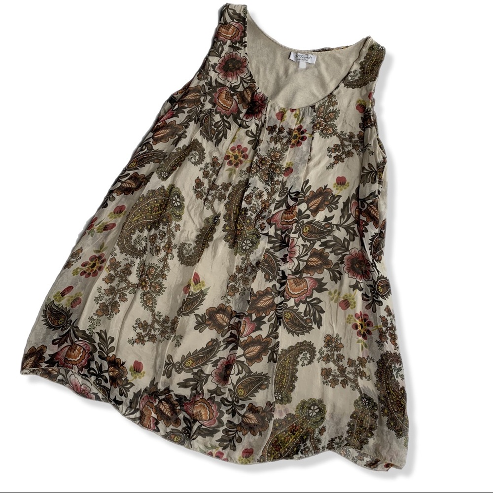 H Trend Silk Sleeveless Top